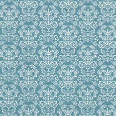JM83 - Wallpaper, 3pc: Renaissance, White On Blue