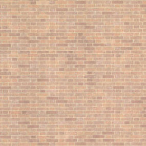 JMS51 - Wallpaper, 3pc: 1/2 Scale Old Red Bricks (18 X 12)