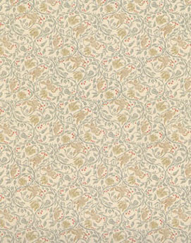 JMS56 - Wallpaper, 3pc: 1/2 Scale Birds &amp; Berries, Cream