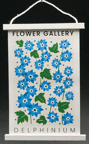KCMFG6 - Delphinium Hanging Poster