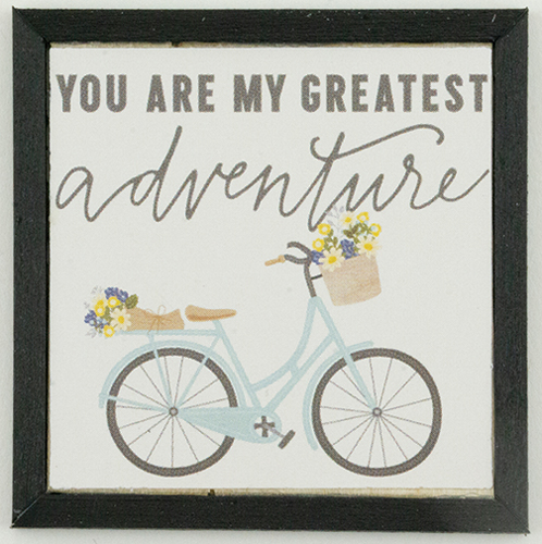 KCMSQ16BLK - Bike Picture, 1 Piece, Black Frame