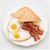 LA115 - Bacon, Eggs and Toast on Plate