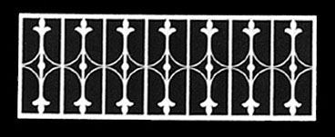 LT046 - Porch Rail, 7-1/8 W X 2-1/2 H