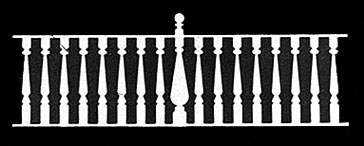 LT1041 - 1/2 Scale: Painted Lady Rail, 4-5/16 Inch