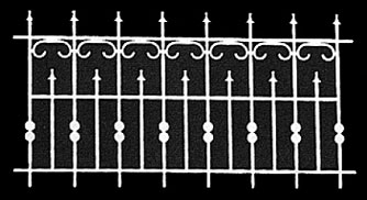 LT143 - Fence: 4-3/8 X 2-1/4, 2Pk