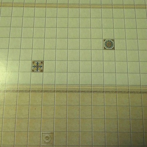 MBF0639 - Cream/Gold 11/32 Inch Tile, Peel and Stick, 11 x 16 x 5/16 Inches