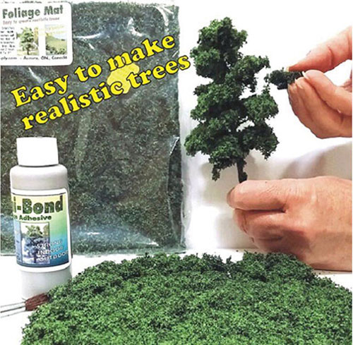 MBFMLG - Foliage Mat Linden Green For 6 and 8 Inch Trees, 7x8 Inches