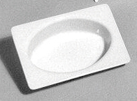 MBOVT12W - Oval Bathtub, White, 1Pc, 1 Inch Scale