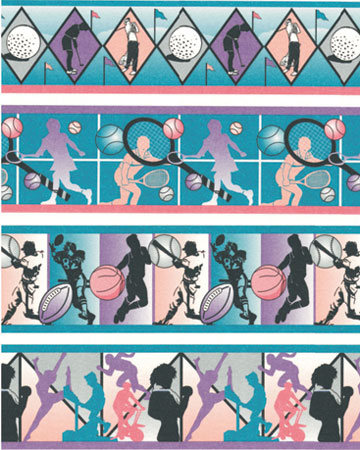 MG198D23 - Wallpaper, 3pc: Jewel Border
