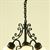 MH1013 - Chandelier, 3-Light Frosted Globe