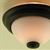 MH1053 - Ceiling Light, Flush Mount, Frosted With Black