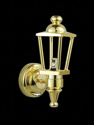 MH52022 - LED Battery Coach Light with Wand, Brass,  CR1632 Battery Included, 3 Volt