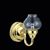 MH52033 - LED Battery Gold Wall Sconce with Glass Globe with Wand, Brass, CR1632 Battery Included, 3 Volt