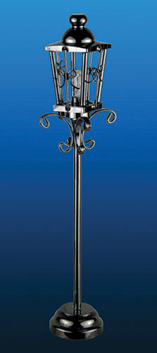MH53017 - LED Battery Lantern Style Lamp Post with Wand, Black, CR1632 Battery Included, 3 Volt