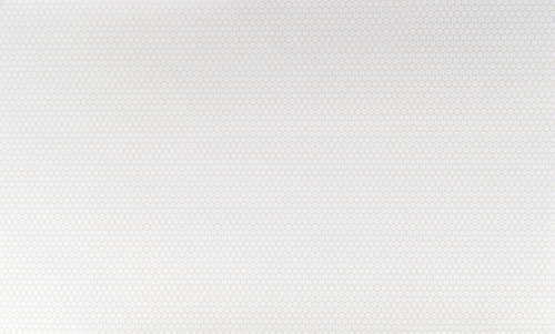 MH5910 - No Wax Floor Tile: Lg Hexagon, White 10-1/2 X 16-1/2