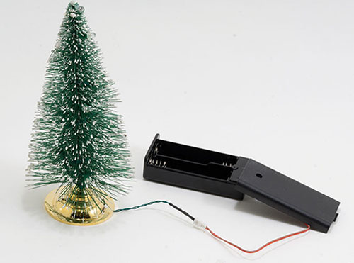 MH59192BOX - Led Lighted Christmas Tree with 12 Bulbs, Fast Color Change, 2AA battery Box
