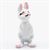 MUL1699B - White Bunny, Hand Painted