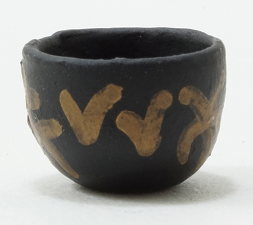 MUL1990B - Discontinued: ..Tea Cup-Black with Gold
