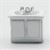 MUL3094 - 1/144Th Scale Kitchen Sink, White
