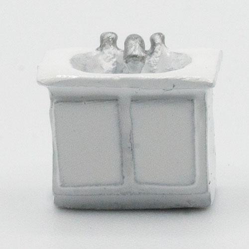 MUL3094 - 1/144Th Scale Kitchen Sink, White