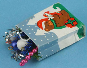 MUL4083 - Christmas Shopping Bag with Ornaments**Assorted