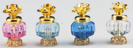 MUL5221 - Perfume with Brass Rose, Assorted Colors, 1 pc