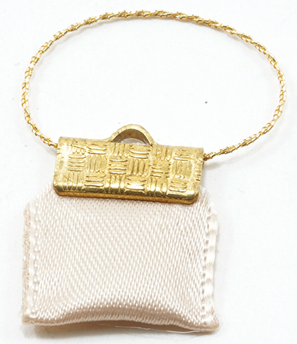 MUL5393A - Discontinued: Clutch Purse Beige Satin