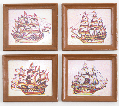 MUL5399 - Ship Prints/Set Of 4