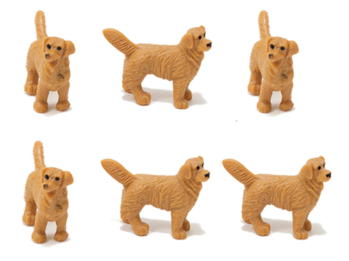 MUL6045 - Golden Retrievers, 6 Pieces