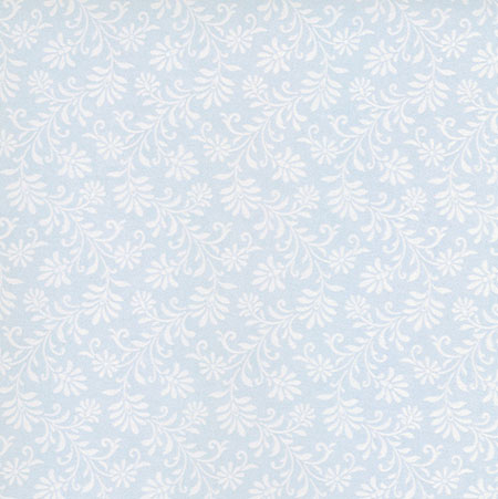 NC14402 - Prepasted Wallpaper, 3 Pieces: Blue Ferns