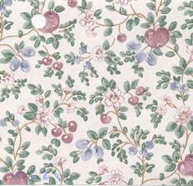NC75201 - Prepasted Wallpaper, 3 Pieces: Handpainted Apples