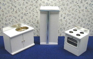 NCRB070 - 3Pc White Modern Kitchen
