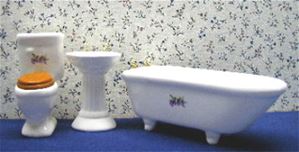 NCRB073 - 3Pc Porcelain Bath Set/Decal