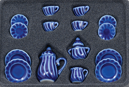 NCRBD06 - 17Pc Dinner Set-Cobalt Blue