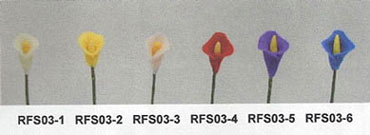 NCRFS03-6 - Calla Lily Stems-Blue/Set Of 12