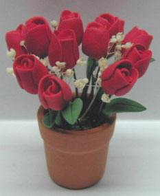 NCRP0360 - Red Tulips/Floor Pot 2 In
