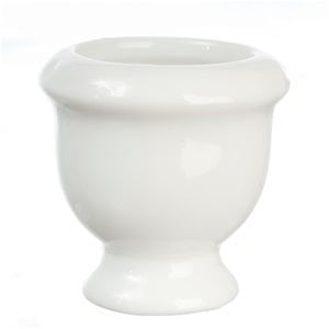 NCRVX01-2 - Large White Porcelain Pot Urn, 1-1/4 Inch