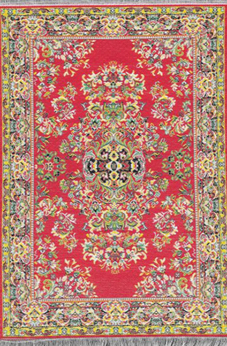NCSK037-01 - Turkish Woven Rug, 9.5 x 5.5 Inches