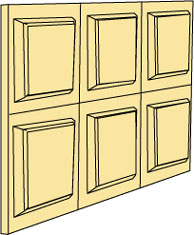 Dpb32-6 Wainscot Panels, 6/Sht