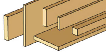 NE199 - Stripwood: 5/64 X 3/32