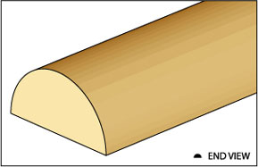 NE494 - Half Round, 1/8