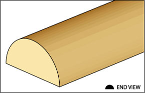 NE498 - Half Round, 1/4