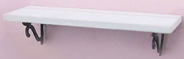 OLDA100WH - 3In Plate Shelf White