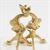 OLDBG107 - Andiron - Dolphin, Gold