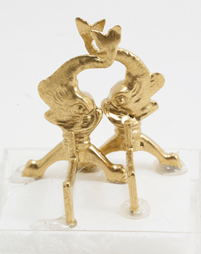 OLDBG107 - Andiron - Dolphin, Gold