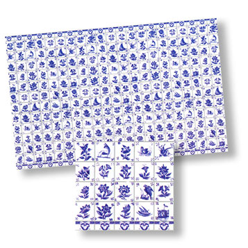 WM24003 - Tile: Blue Delft, 1/24, 1 Piece