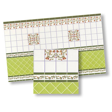 WM24007 - 1/2 Inch Scale Green Wall Tile, 1 Piece