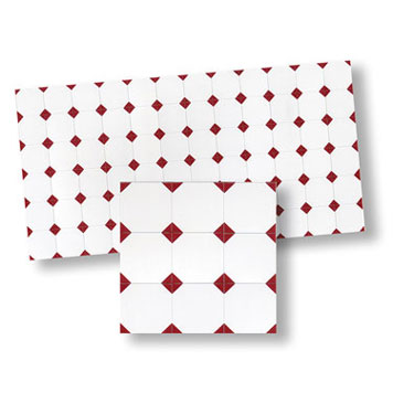 WM34130 - Mosaic Tile/Red Diamond, 1 Piece
