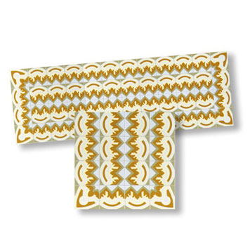 WM34171 - Mosaic Floor Tile Borders, 1 Piece
