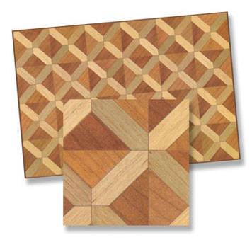 WM34604 - Faux Parquet Flooring, 1 Piece